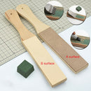 1Pc Dual Sided Leather Blade Tool Razor Sharpener Polishing Compounds Tool  OZ