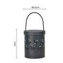 Flower Hollow Solar LED Lamp Portable Light Iron Landscape Courtyard Decor