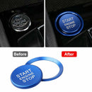 Blue Engine Start Stop Switch Button Cover For VW Golf 7 MK7 GTI R Jetta Arteon