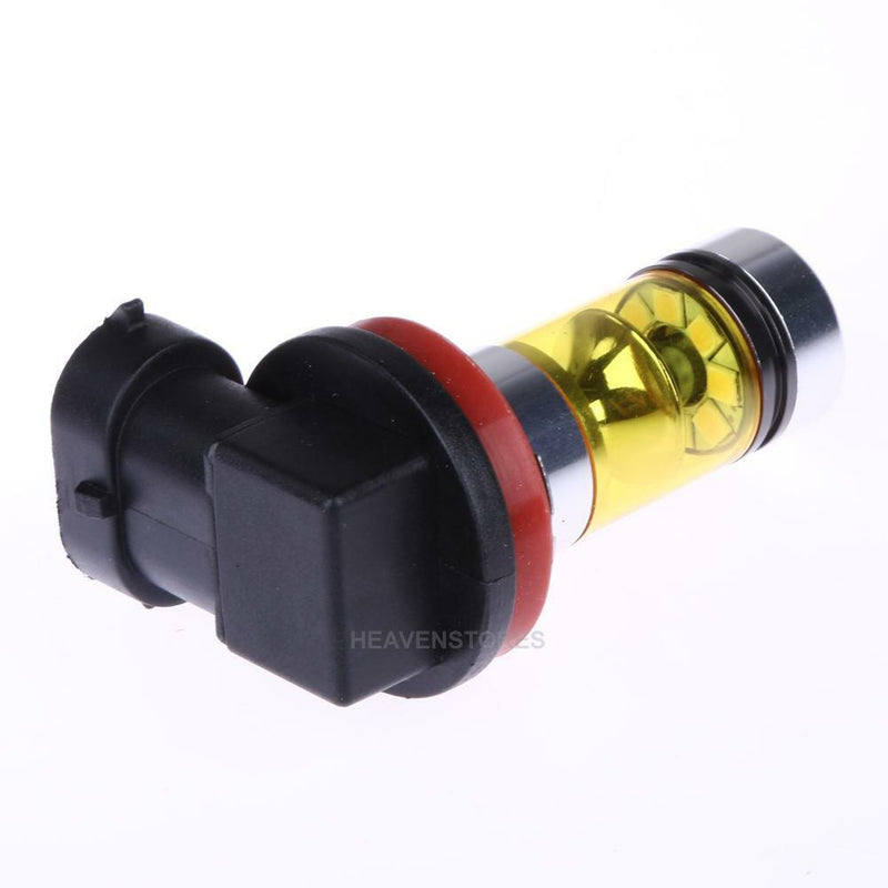 2 X High Power Led Lights 100W H8 H11 Yellow Fog Light 2828 20LED Headlight Lamp