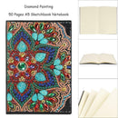 DIY Mandala Special Shaped Diamond Painting 50 Pages Notebook A5 Sketchbook