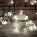 Outdoor 80 LED Snowflake String Light Christmas Party New Year Decor (10m) A