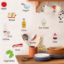Kitchen Refrigerator Door Stickers Decorative Food Fruit Removable Wall Stic Kw