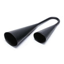 Metal Two Tone Cowbell with Plastic Striker Percussion Instrument - Black Z