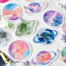 45Pcs/box beautiful planet stickers scrapbooking diary DIY notebook decorLJ
