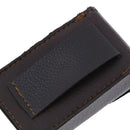 Faux Leather Press Buckle Folding Eyeglasses Case Glasses Box Presbyopic J!E