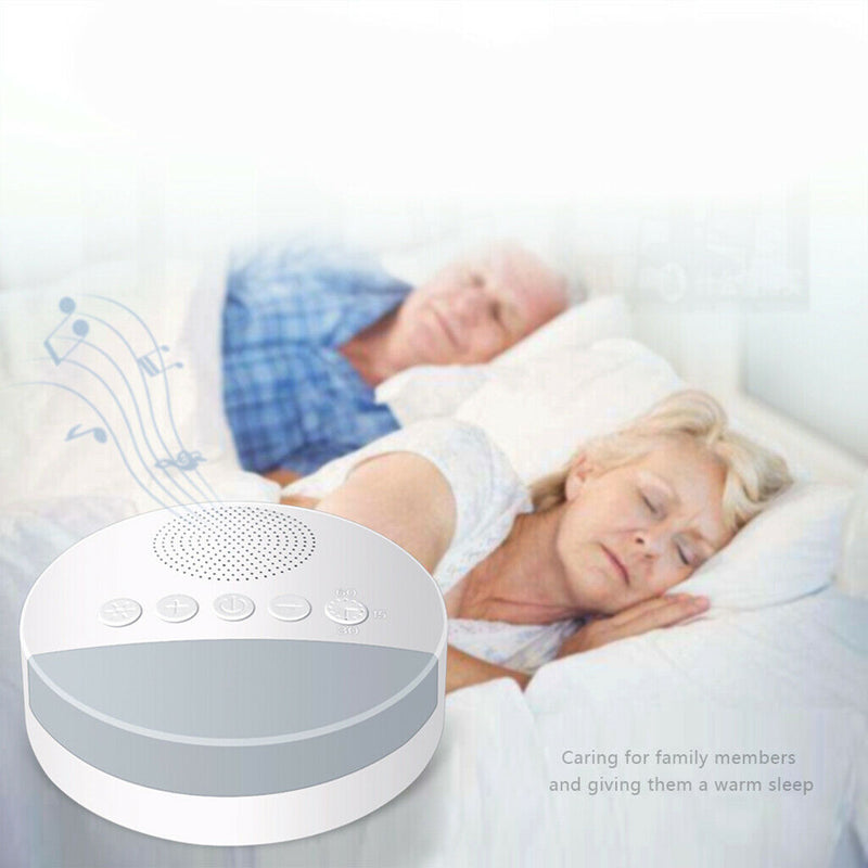 90x90x31mm White Noise Machine Sound Spa Easy Sleep Baby Rain Relax Therapy
