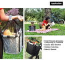 Bike Basket Handlebar Pannier Front Removable Cycling Carryings Holder Fold