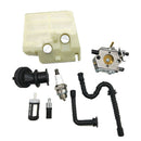 Carburetor Kit Include Fuel/Oil Line, Spark Plug, Intake Manifold Fits for 024