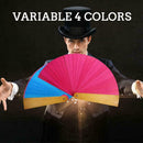 1pc Color Changing Magic Fans Double-sided Magic Fans Magic Props Tricks Pa J5E0