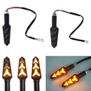 2Pcs Motorcycle LED turn signal lamp sequential flowing indicator light am JC,a