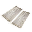 50pcs Stainless Steel Wire Keychain Cable Key Ring for Outdoor Hiking A