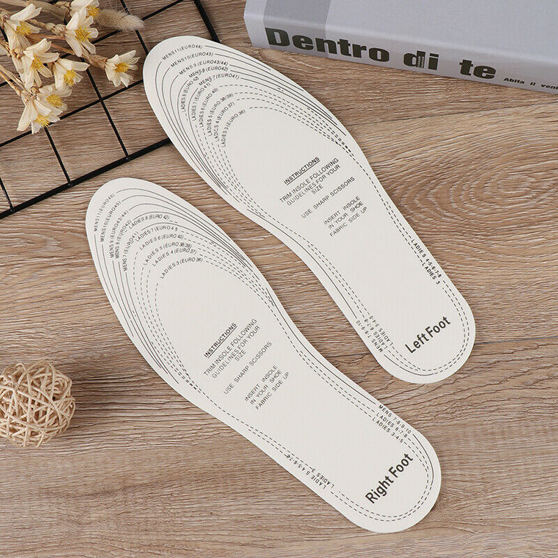 1 Pair Latex Insole Men Women Sweat-absorbent Breathable Non-woven Inso OZ