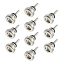10x Metal Guitar Strap Lock Button Buckles For Guitar Ukulele Replacement