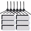 18pcs Vacuum Cleaner Parts For Ilife A4 A6 A4S A8 A40 Hepa Filter Side Brush