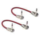Guitar Patch Cable M To M 20cm 1/4in Plug DIY For Effect Mic Audio Red