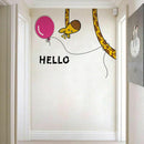 Giraffe stickers living room bedroom door children's room balloon stickers