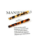 2x Women Leopard Long Elegant Hair Clips  Lady Hairpins Fashion Hair Accessor BX