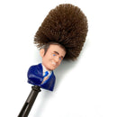 1 Set Toilet Brush w/ Bowl Holder Emmanuel Macron Head Brushes For Home Plastic