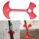 4 PCS Aluminum Alloy Mulitfunctional Floor Nail For Camping Tent Peg Path Deck