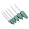 Polishing Tool 6 Pack Pro Nail Drill Bit Nozzle Cutter Nail Rubber Silicone A3S4