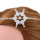 Wedding Bridal Crystal Hexagram Flower Headband Headpieces Accessories
