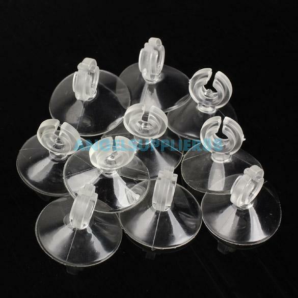 10x Aquarium Fish Tank Suction Cup Sucker Holders For Air Line Tube Hose Pump