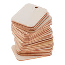 100 Piece Natural Rectangle Blank Wooden Gift Tags Wood Hanging Label Plaque