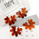 3 Pairs Of Earrings Set Geometric Semi-Arc Degree Acrylic Pendant Earrings