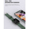 Smart Watch Blood Pressure Heart Rate Monitor Bracelet Wristband Green
