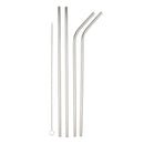 4pcs Stainless Steel Straws Drinking Straws For Tumblers Cold Beve 8''
