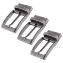 3pcs Reversible Single Prong Rectangular Belt Buckle Alloy Pin Buckle Casual