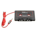 2Pcs Black In Car Audio Cassette Tape Adapter with Aux Cable Cord 3.5mm Jack for