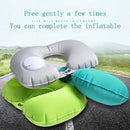 U-Shape Automatic Inflatable Travel Pillow Neck Pillow Car Air Inflatable P X1R4