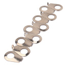 10PCS Guitar Knobs Pointer Plate  Knob Position Indicator for Guitar Bass chrome