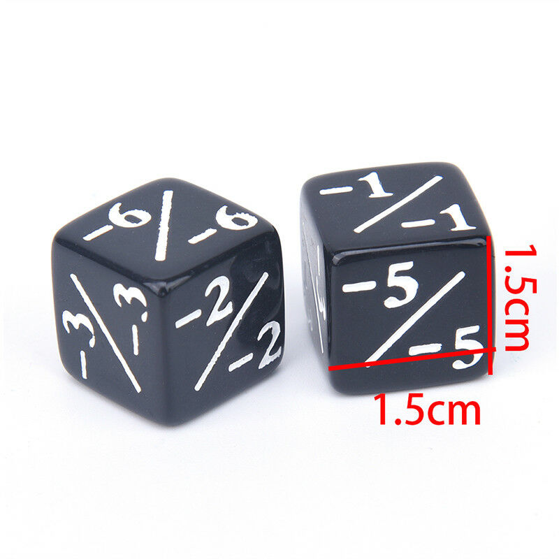 10x Dice Counters 5 Positive +1/+1 & 5 Negative -1/-1 For Gathering Table ~ï¼ˆ
