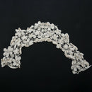 beige cotton flower cut-out lace collar charming sewing applique style 04 M9C4