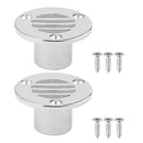 2x Floor Drain Stainless Steel Boat Ship Yacht Plumbing Fittings 7/8''