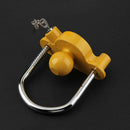 Universal Heavy Duty Hitch Lock Caravan Trailer Ball Coupler Lock Yellow