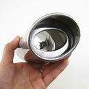 Universal Chrome Stainless Car Rear Round Exhaust Pipe Tail Muffler Tip 14*6.5cm