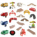 Preschool Train Puzzles, Wooden Train Track Accessories, Track Crane Freight Car
