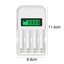 Smart LCD screen 4 slot chargeur de batterie pour AA/AAA Ni-MH/ni-CD EU plug MO
