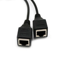 2pcs Cat 5 LAN Etherner RJ45 Male to Dual Female Splitter Extension cable