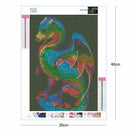 5D DIY Full Drill Square Diamond Painting Colorful Dinosaur Embroidery Kit