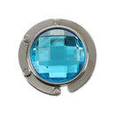 Folding Purse Handbag Holders Crystal Bag Hook Hanger Hold Girl Turkish Blu U6C9