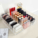 8 Lattices Facial Power Makeup Brush Holder Cosmetic Storage Box Case Organizer