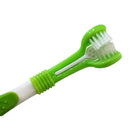 Dog Toothbrush Puppy Teeth Brush Three Head Tartar Oral Care Tool I3K1