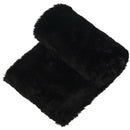 Women's Faux Rabbit Fur Scarf Autumn Winter Scarves black C7W4