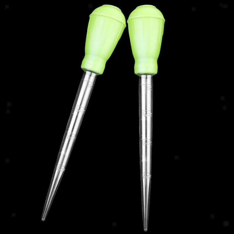 2 Pcs Aquarium Fish Tank Waste Remover Feeder Graduated Pipette Dropper 30ml