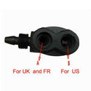 2x  Presta/Schrader Valve Tire Tyre Air Pump Inflator Connector Head